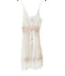 Vestido blanco-oro tirantes