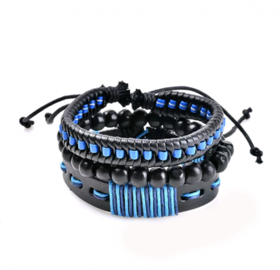 Triple Pulsera Azul