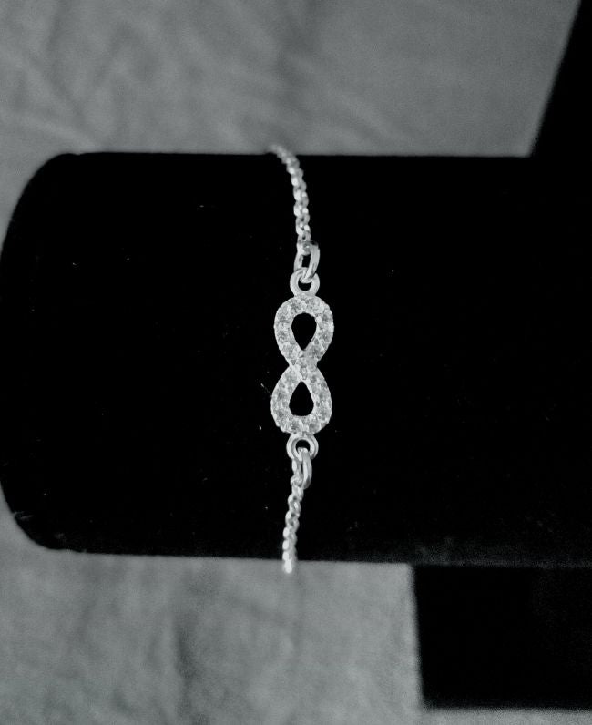 Pulsera Infinito circonitas Plata de Ley