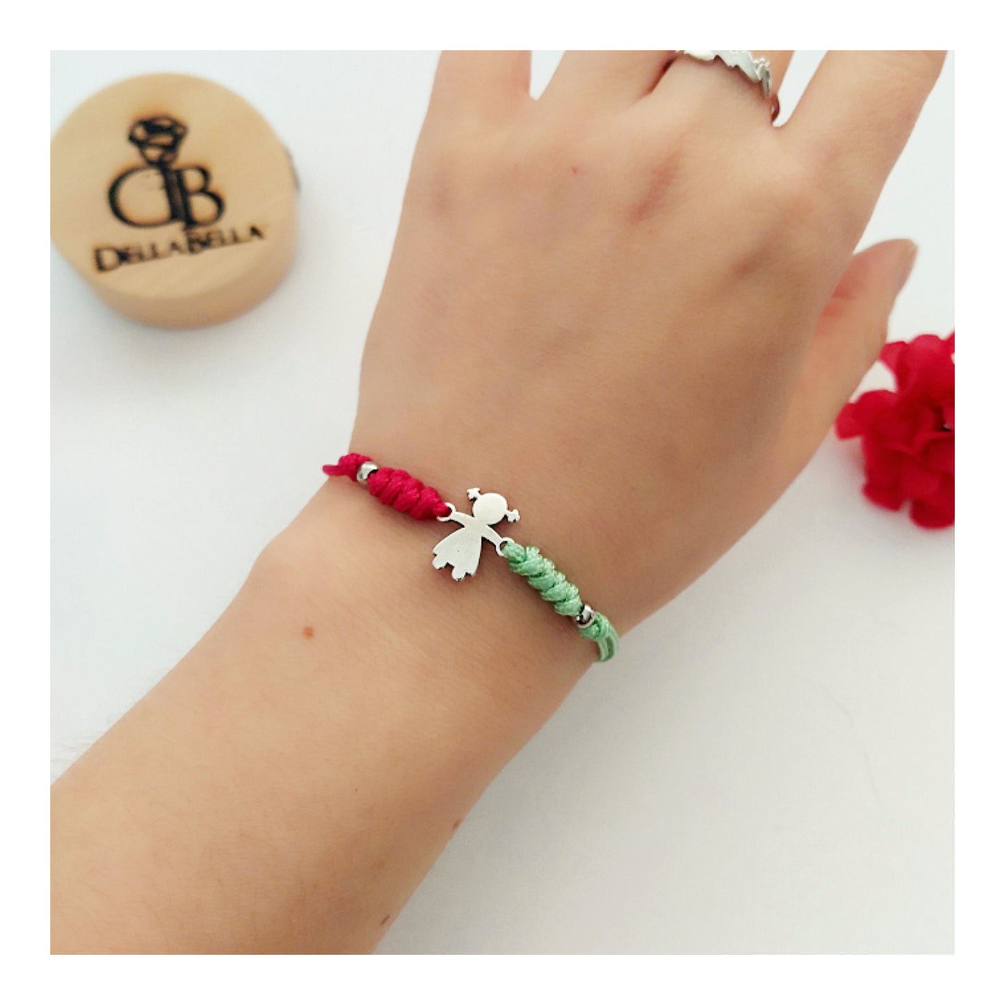 Pulsera bicolor niños zamak