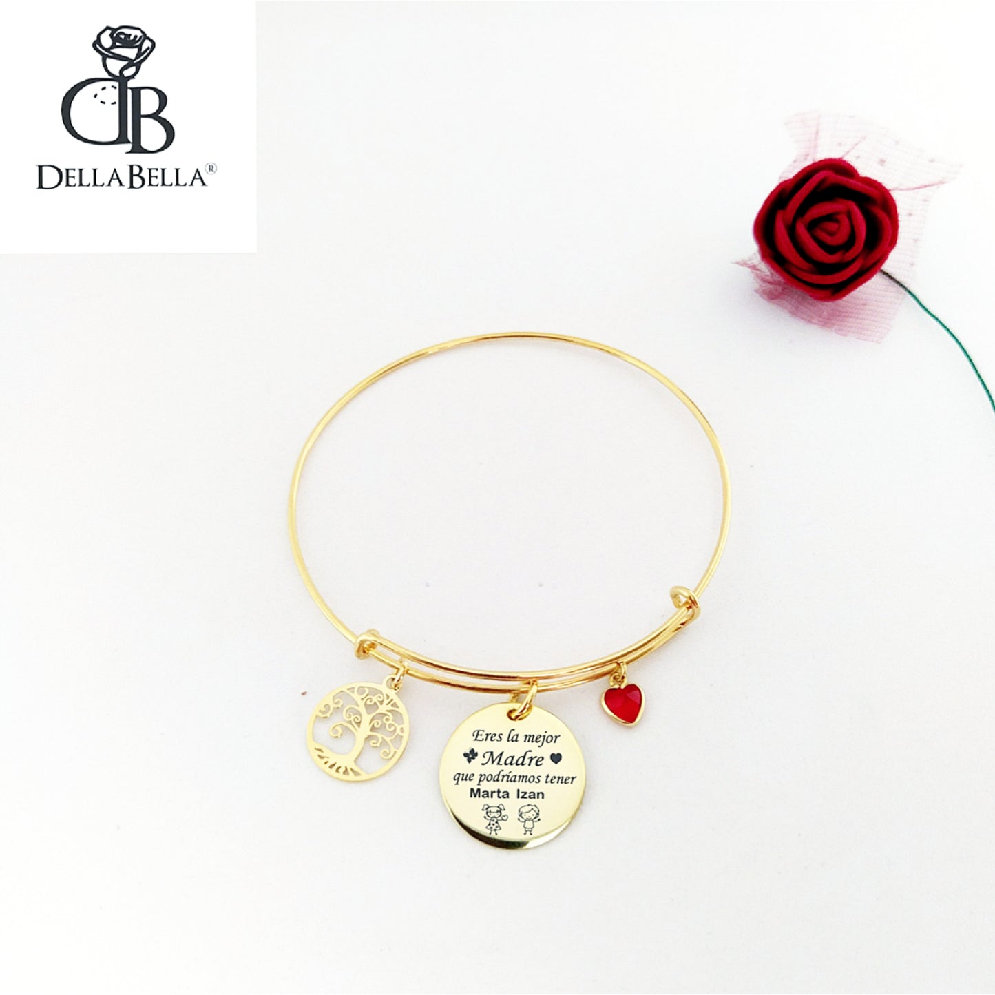 Pulsera rígida personalizada árbol