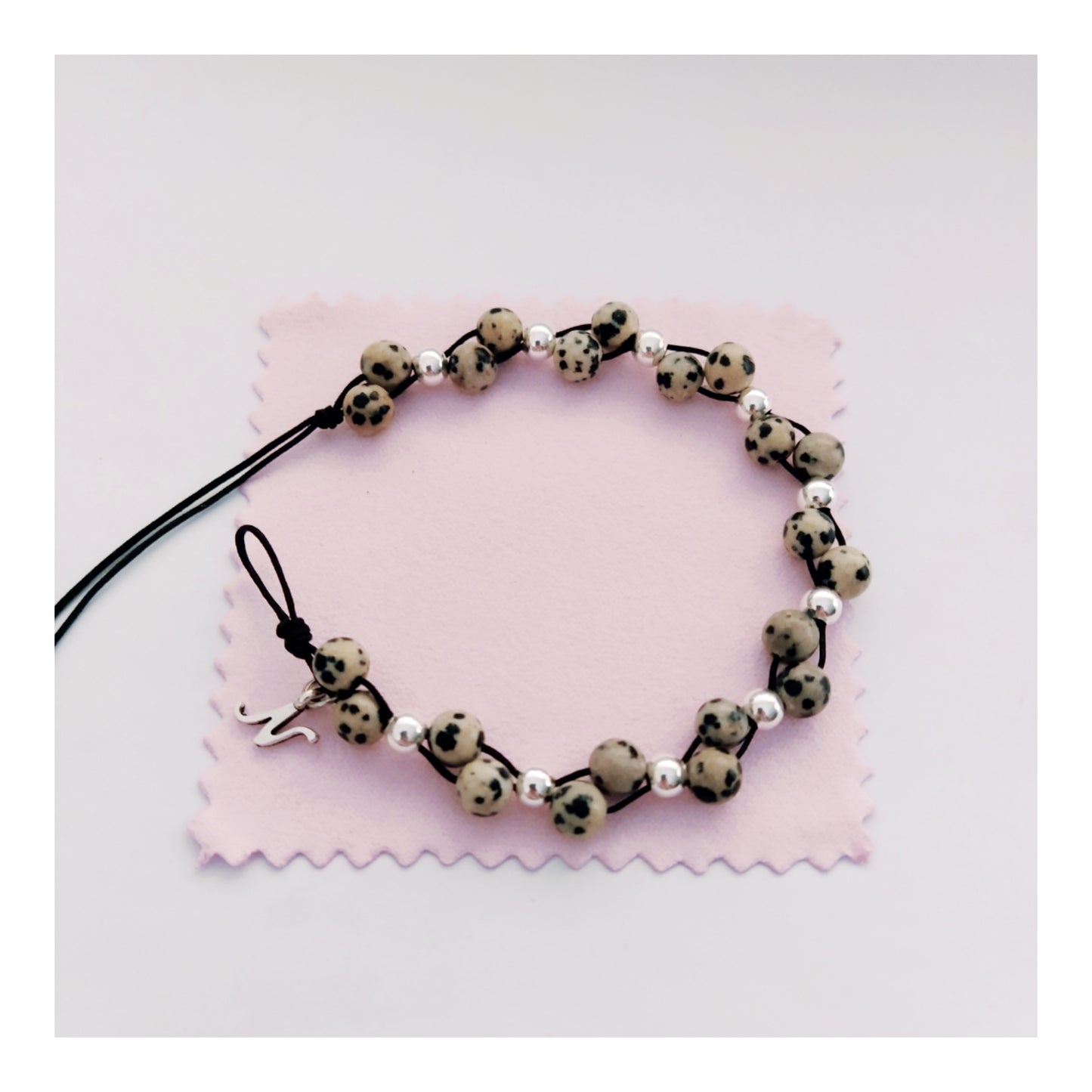 Pulsera leopardo y plata