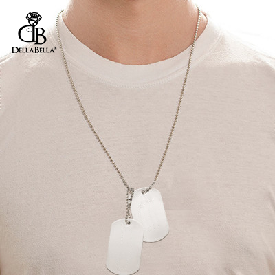 Collar Placa Militar acero