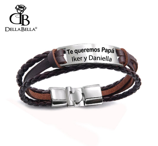 Pulsera Doble cuerda Cuero