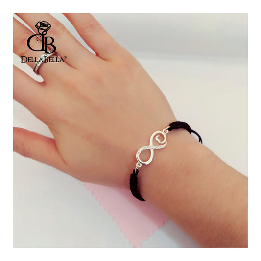 Pulsera Infinito-corazón y macramé