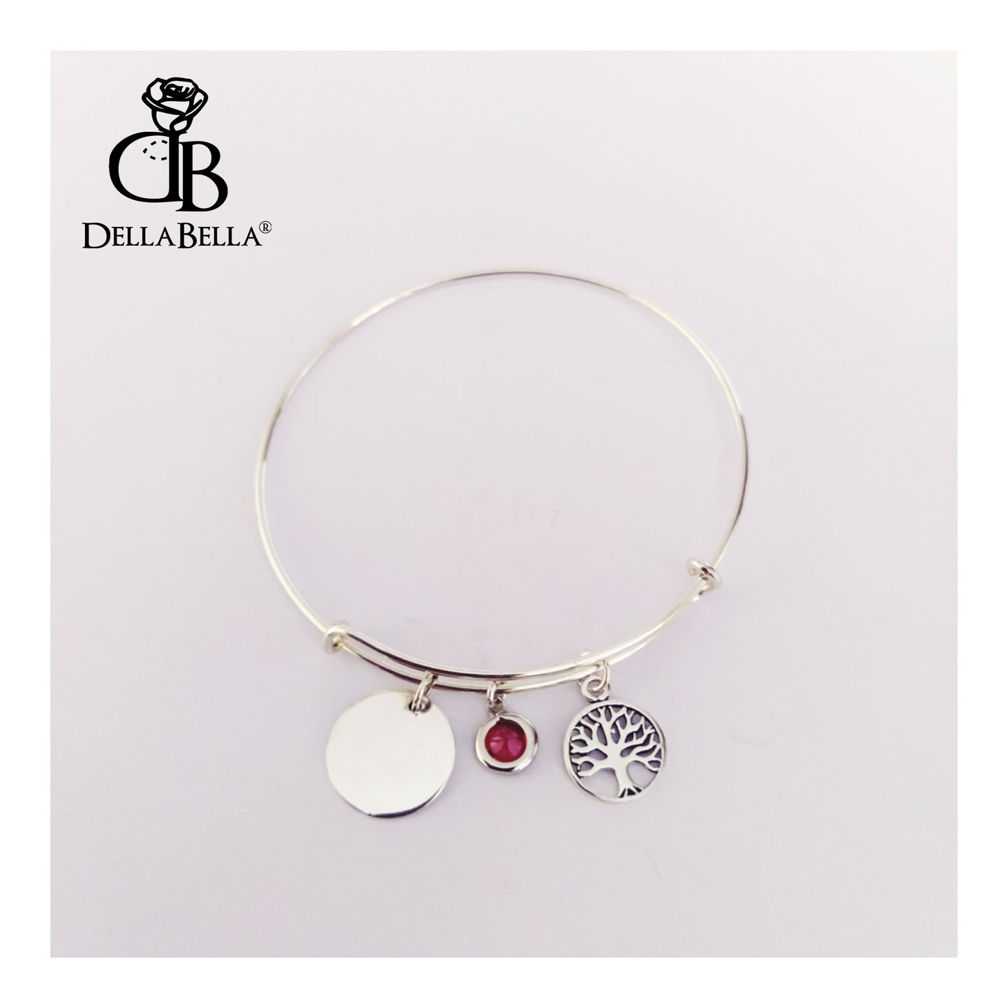 Pulsera rígida personalizada árbol de la vida