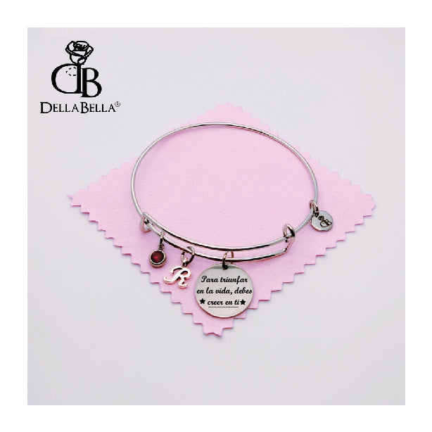 Pulsera Rigida Placa acero