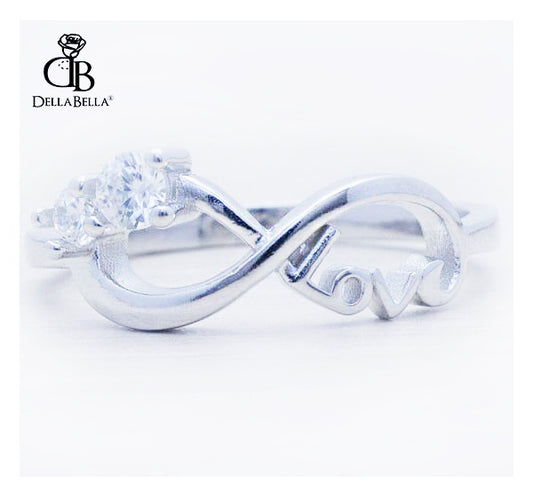 Anillo Infinito love plata