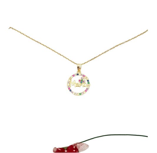 Collar multicolor Mamá