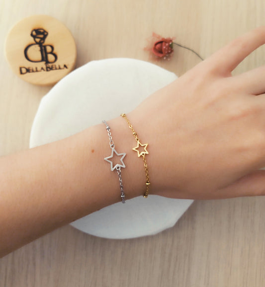 Pulsera estrella acero