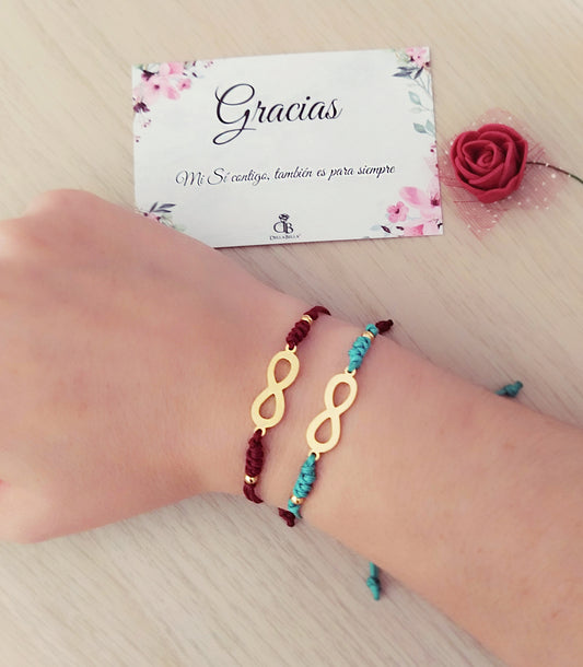 Pulsera infinito acero